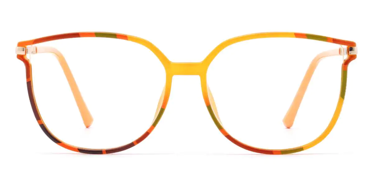 Rectangle Yellow Glasses for Women