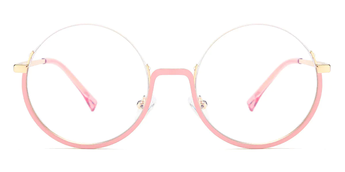 Round Pink Glasses for Women