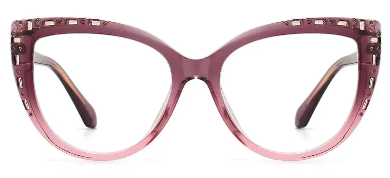 Cat-eye Purple-Pink Glasses for Women