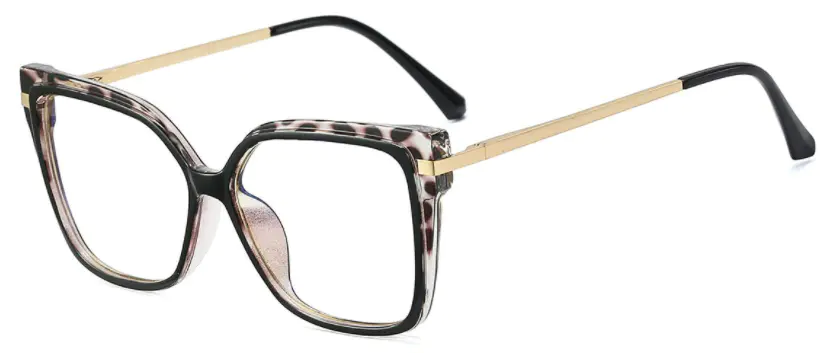 Square Black-Tortoiseshell Eyeglasses For Women