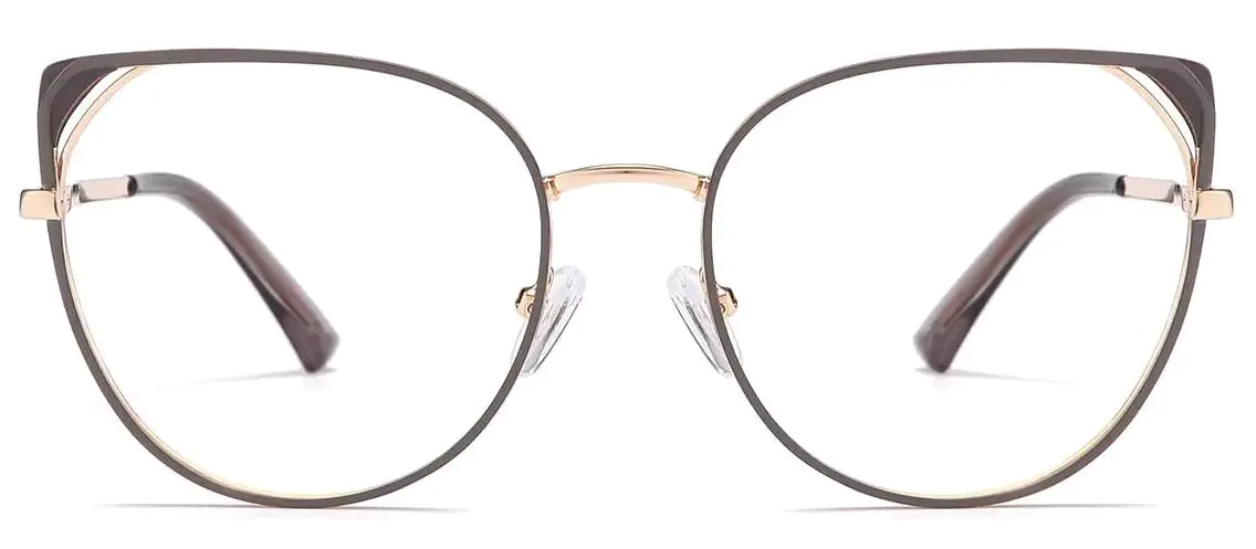 Naura: Cat-eye Grey Glasses