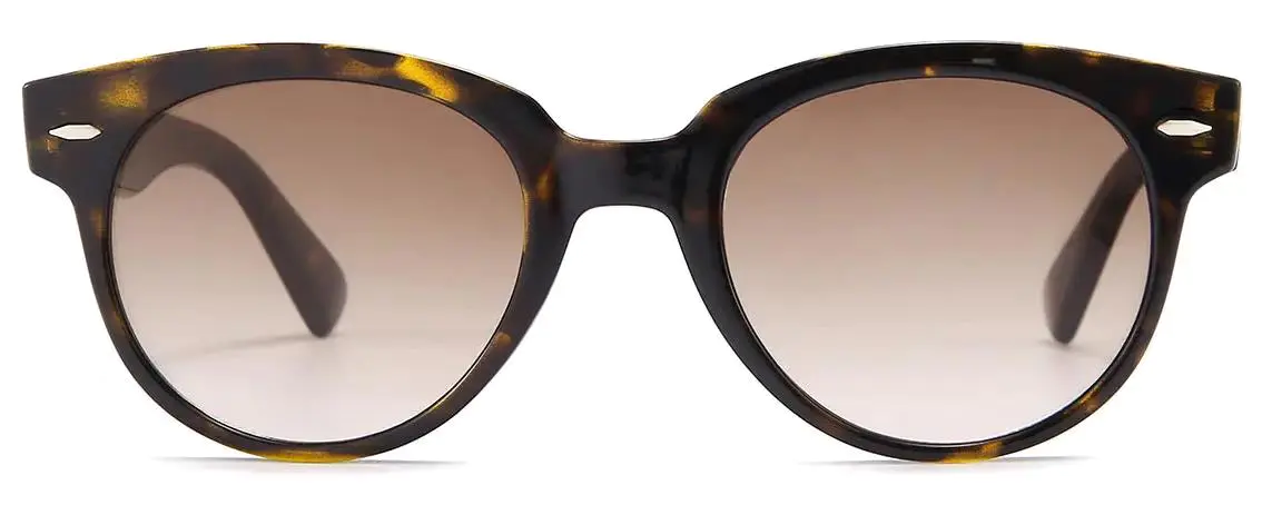 Brody: Oval Tortoiseshell/Gradual-Brown Sunglasses