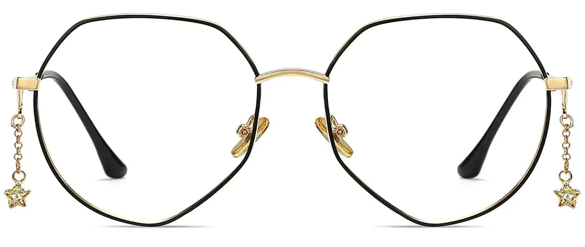 Jasmine: Black/Gold Glasses