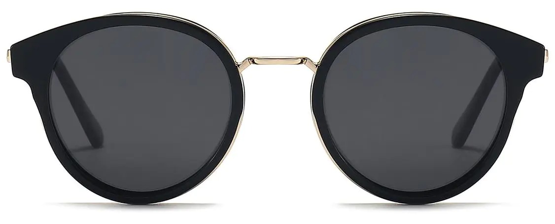 Bilal: Round Black/Grey Sunglasses