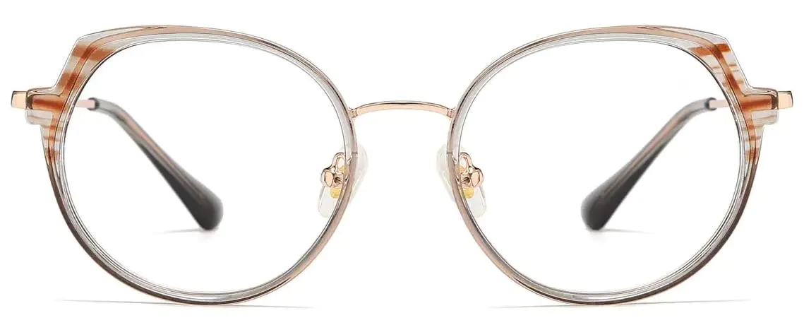 Coisini: Oval Clear/Grey Glasses