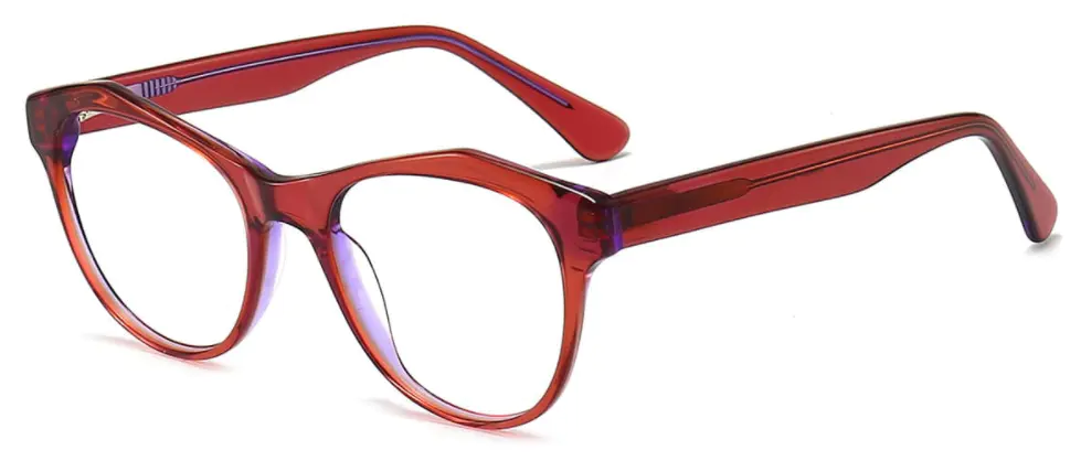 Anala: Cat-eye Red Eyeglasses