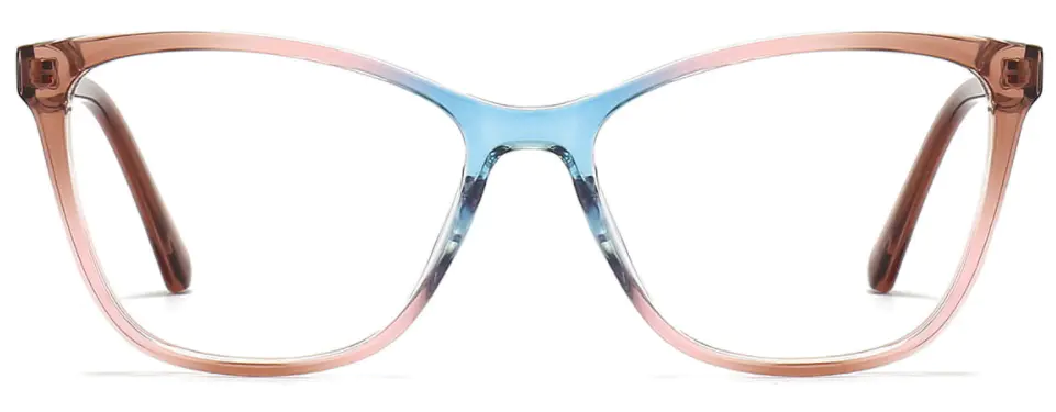 Oval Tawny-Pink-Blue Eyeglasses for Men and Women