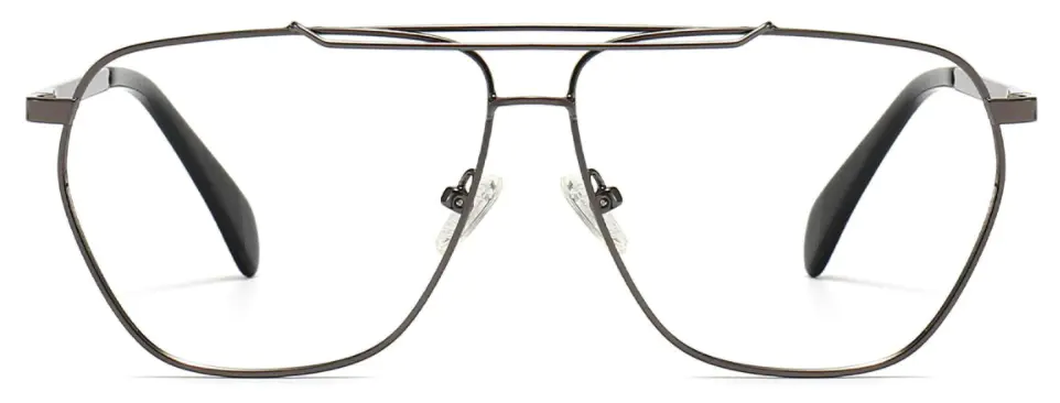 Isolde: Aviator Black Eyeglasses for Men