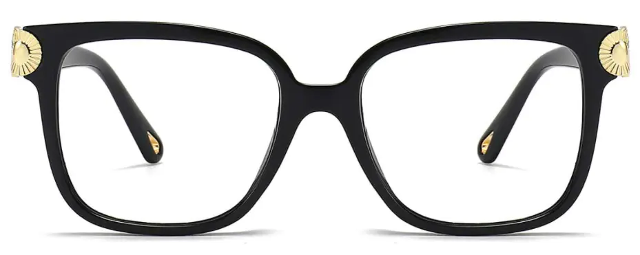 Square Black Eyeglasses for Men and Women