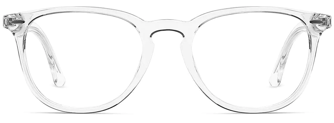 Dylan: Oval Transparent Glasses