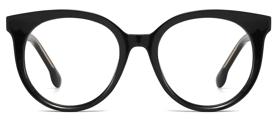 Nael: Round Black Glasses
