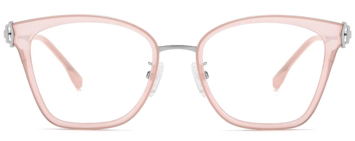 Fahad: Cat-eye Pink Glasses