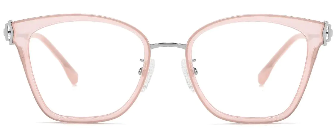 Fahad: Cat-eye Pink Glasses