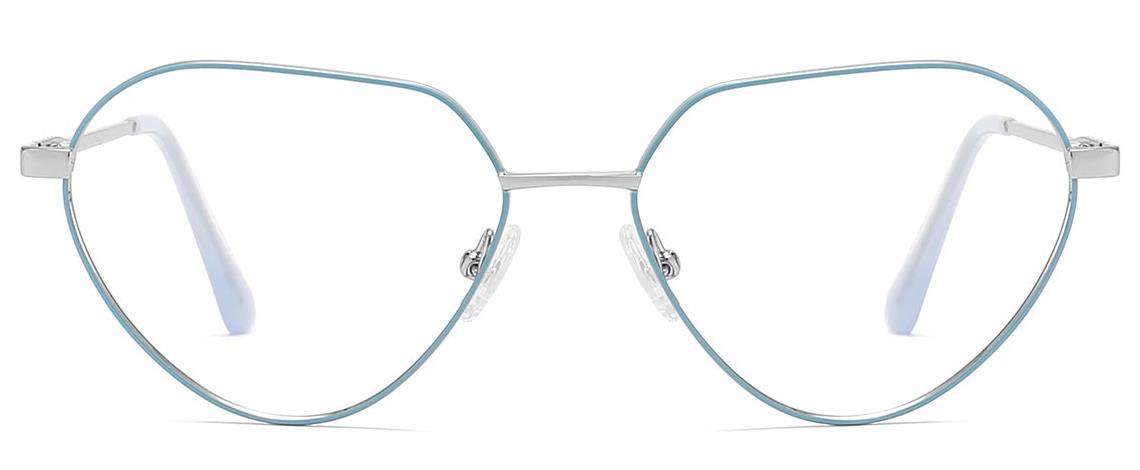 Malee: Oval Blue Glasses