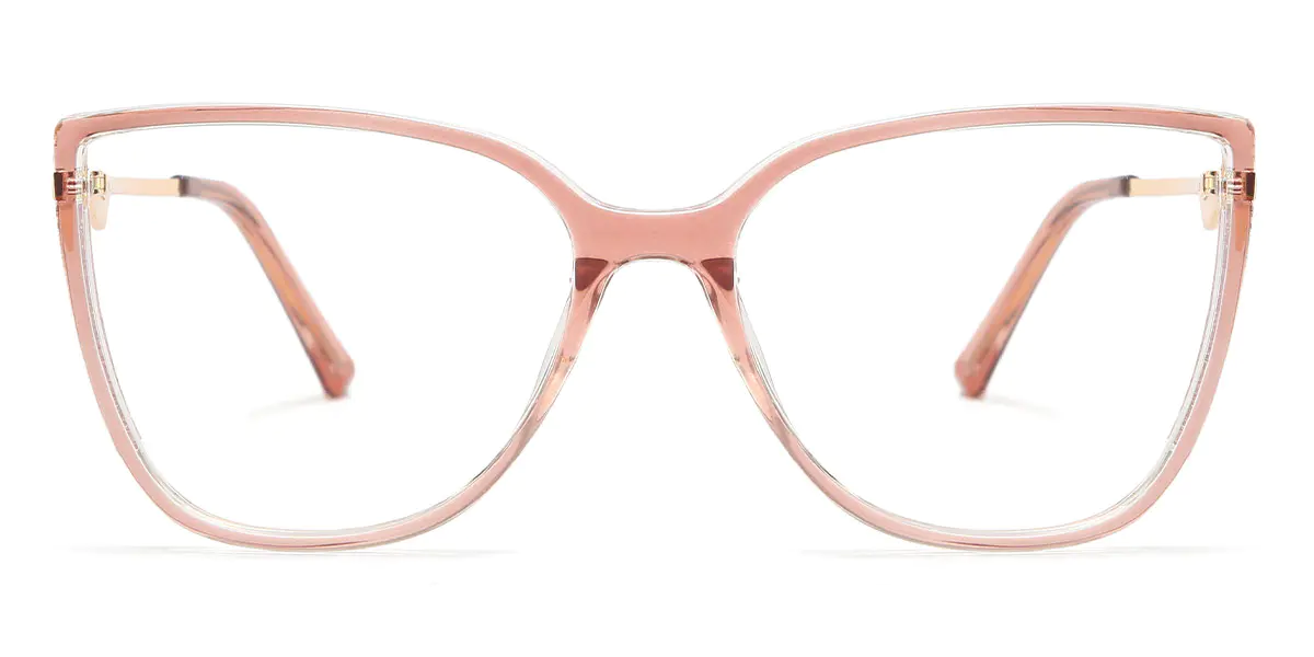 Square Orange Glasses for Women and Men