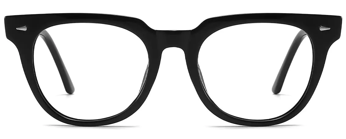 Paisley: Oval Black Glasses