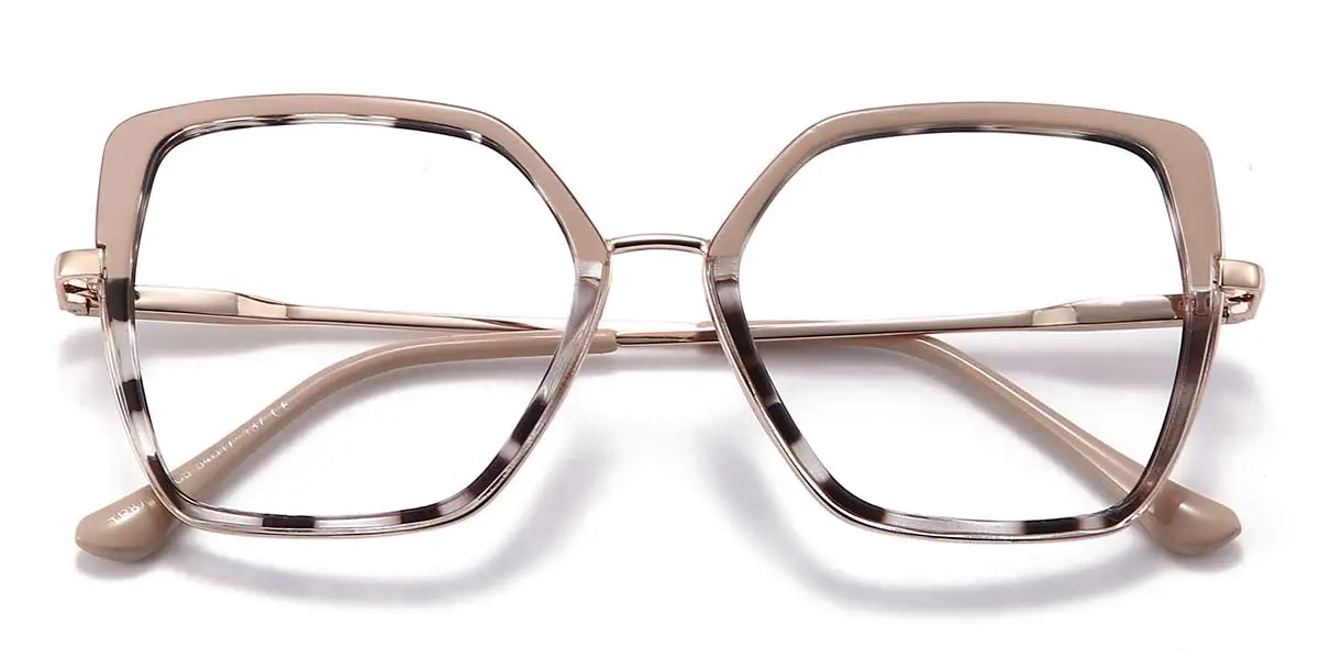 Square Brown Glasses for Women