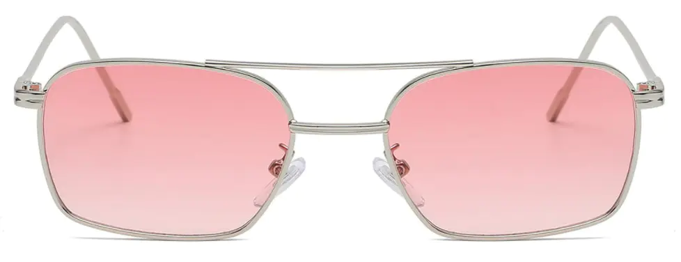 Winola: Aviator Pink Sunglasses for Men Women