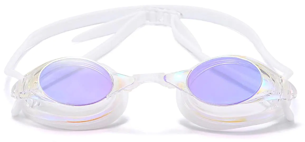 Leonardo: Oval White/Purple Swim Goggle