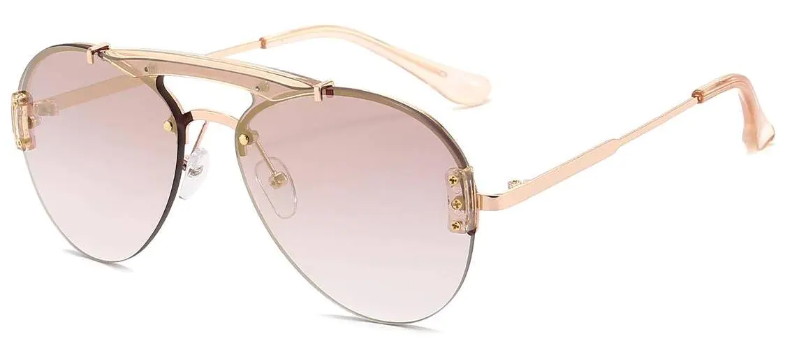 Burns: Aviator Pink Sunglasses