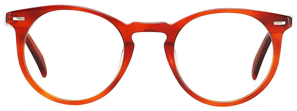 Rigel: Round Red/Tortoiseshell Glasses