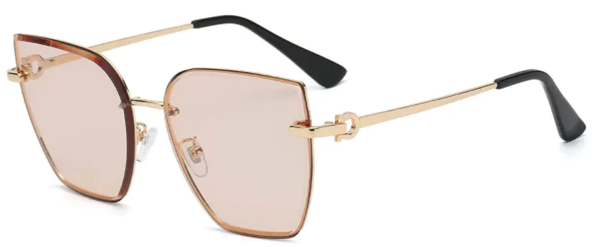 Cat-eye Brown Sunglasses For Women