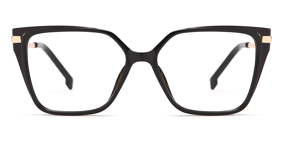 Square Black Glasses for Women