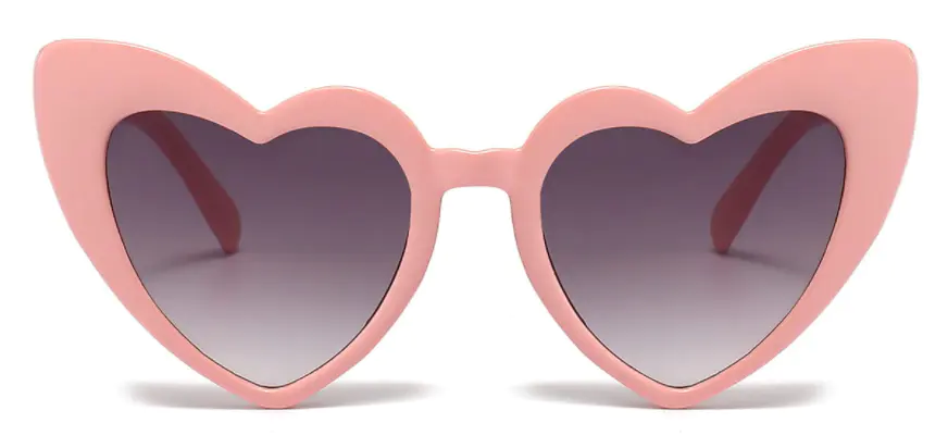 Pink/Grey Heart-shaped Glasses