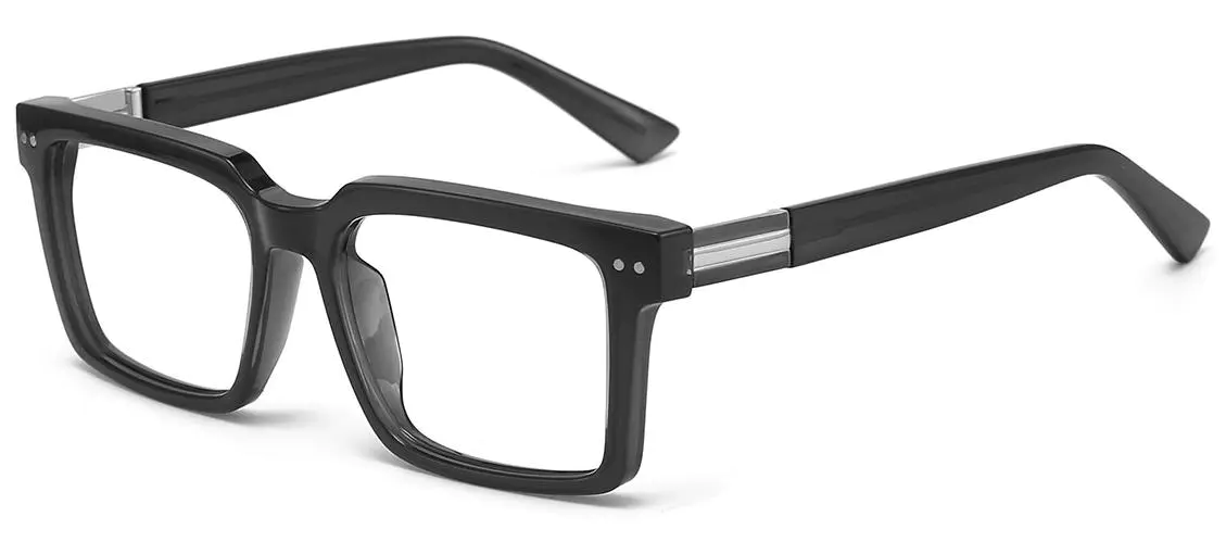 Bryce: Rectangle Black Glasses