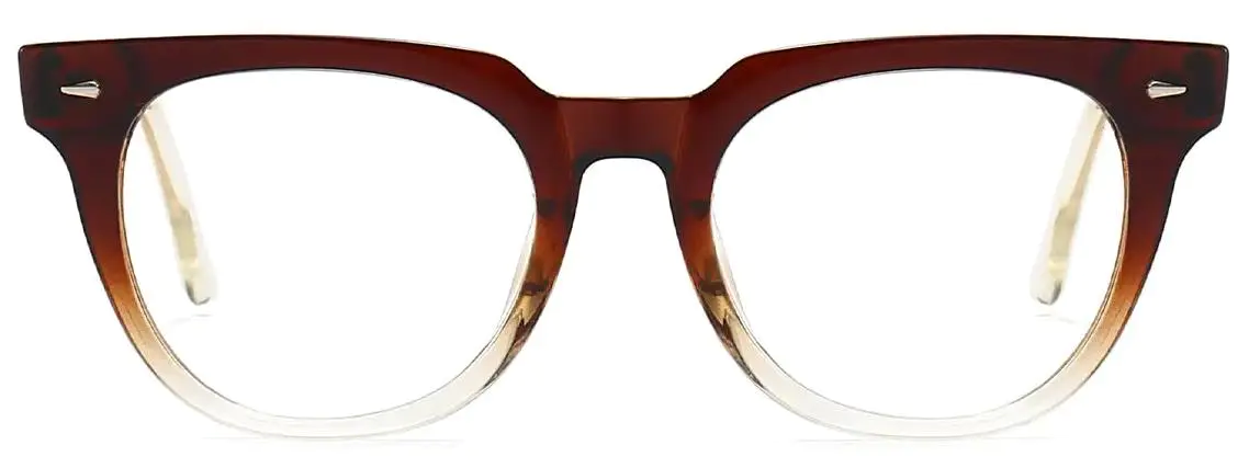 Paisley: Oval Gradient-Brown Glasses