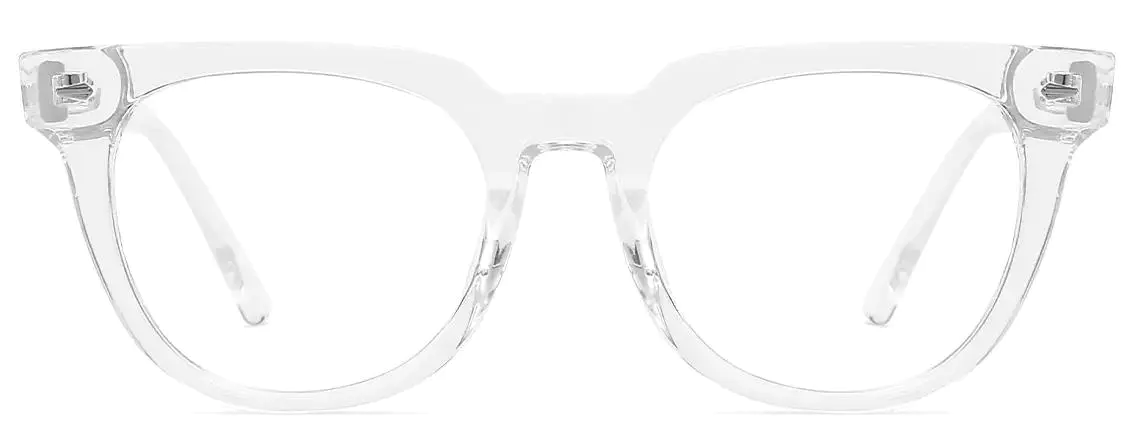 Paisley: Oval Transparent Glasses