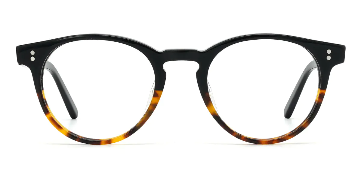 Oval Black Glasses for Women