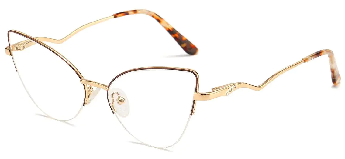 Ogden: Cat-eye Brown Glasses