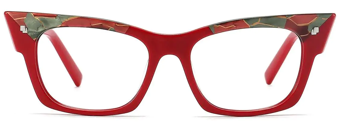 Joia: Square Red Glasses