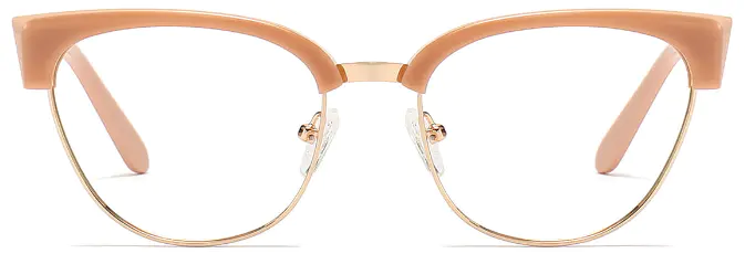 Kalindi: Oval Orange Eyeglasses for Men and Women