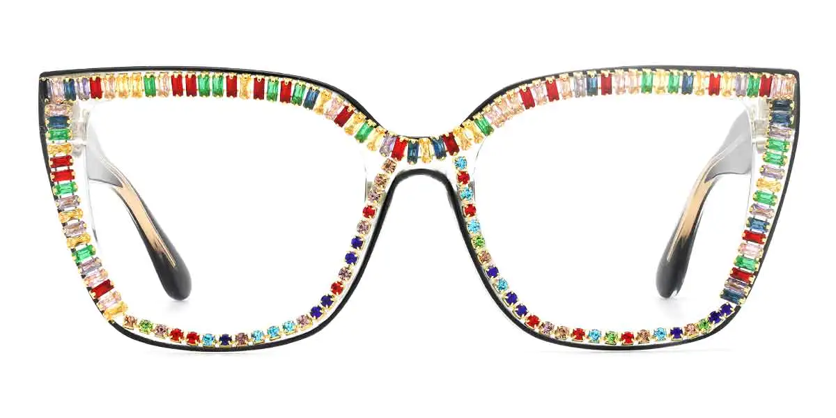Square Rainbow Glasses for Women