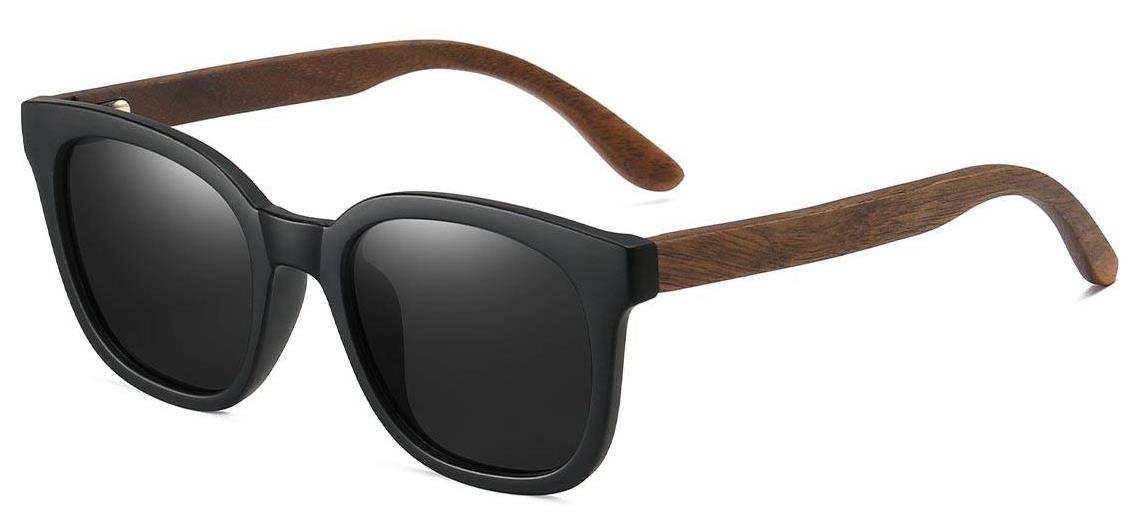 Skateboard Wood Wayfarer Sunglases – Miru