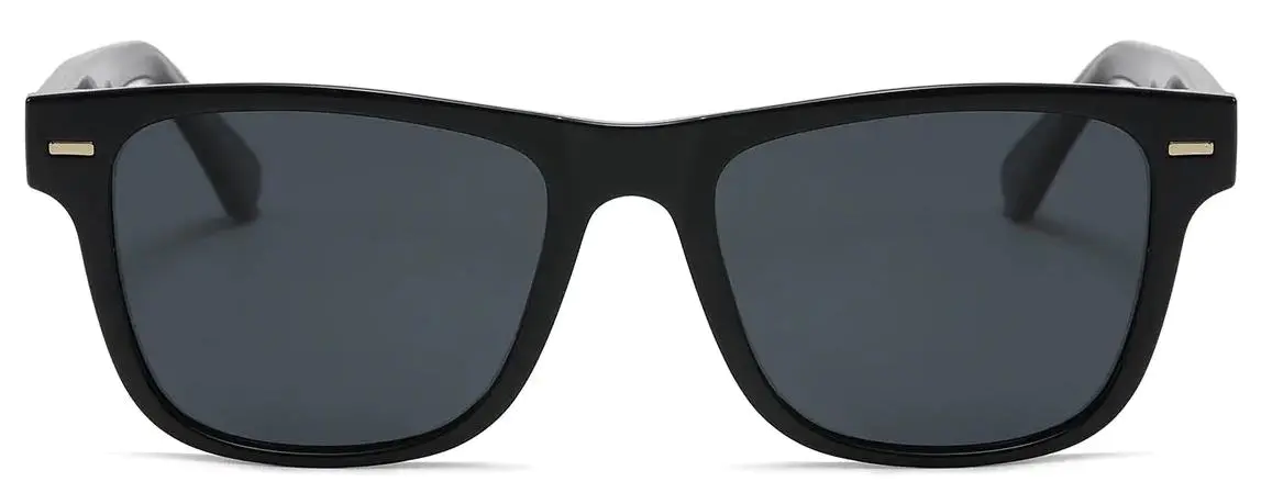 Temwa: Square Black/Grey Sunglasses