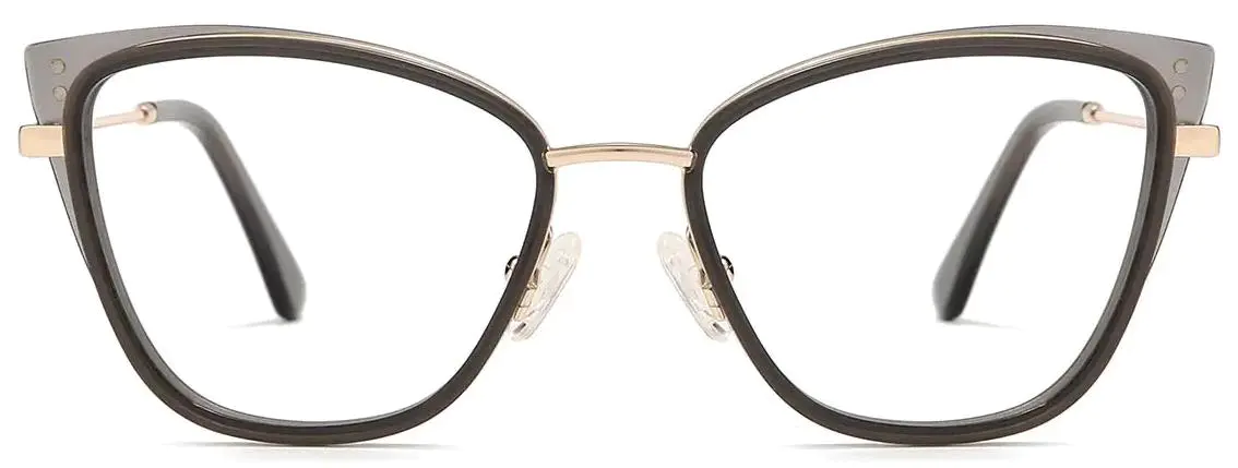 Lorelei: Cat-eye Grey Glasses