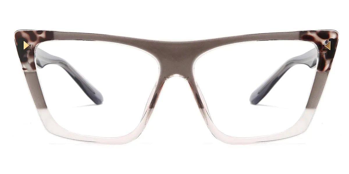 Square Grey Glasses for Women and Men