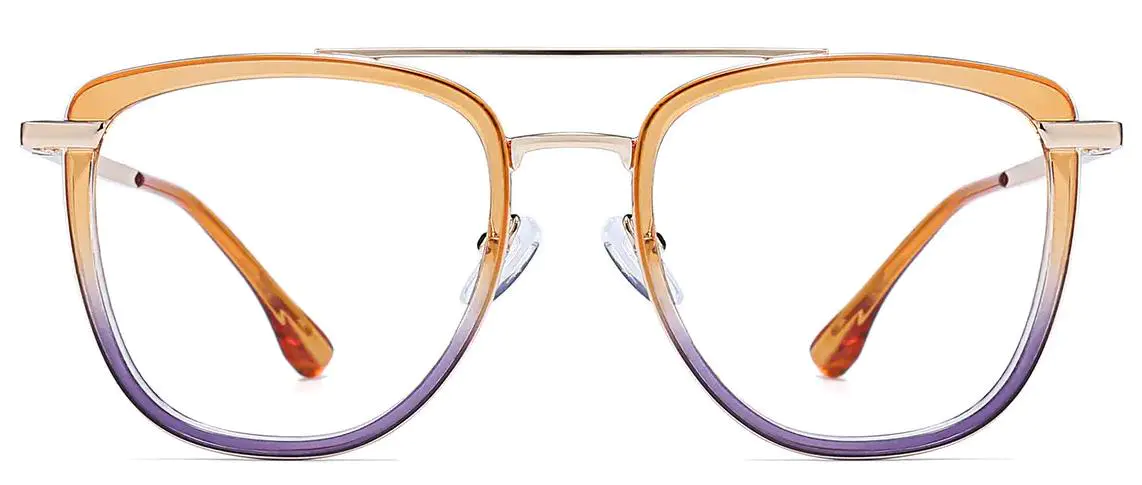 Jayce: Aviator Orange-Purple Glasses