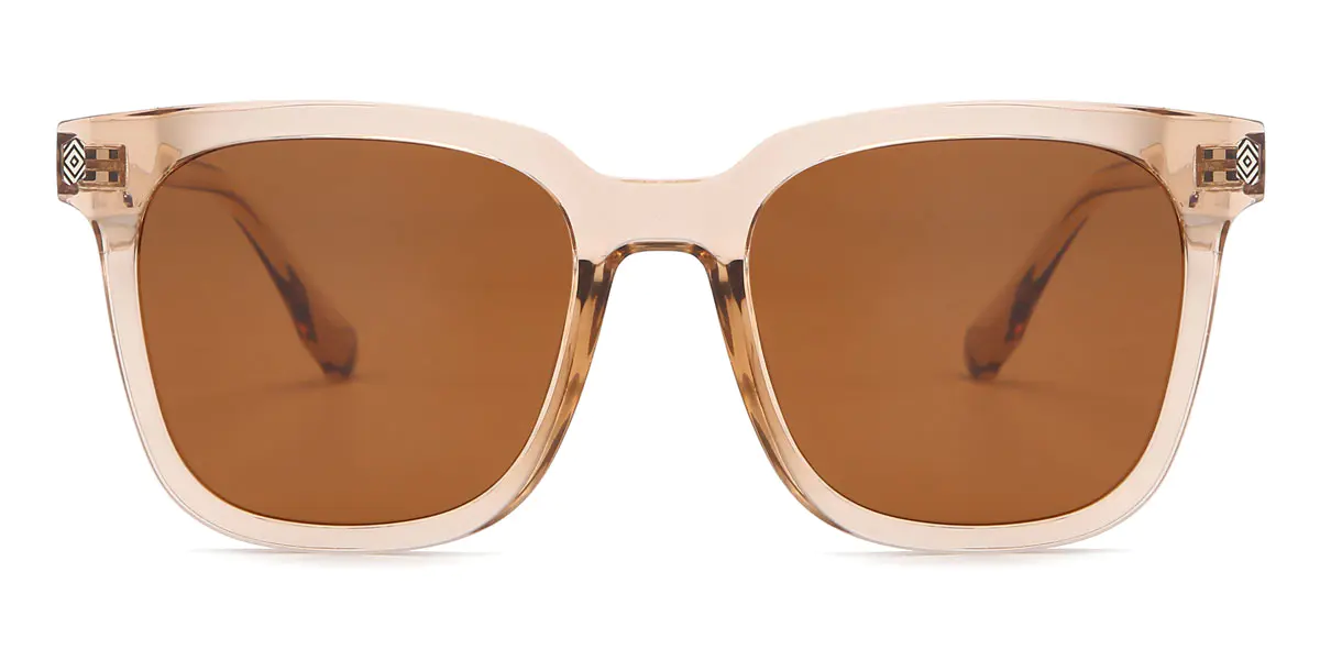 Square Brown Sunglasses for Women