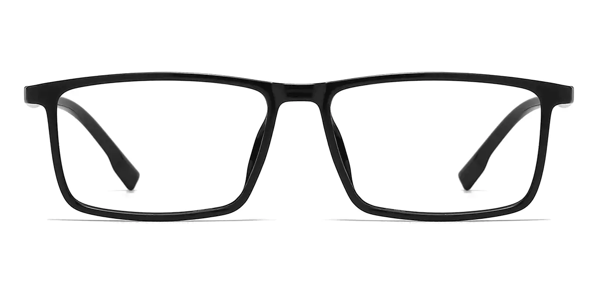 Rectangle Black Glasses for Men
