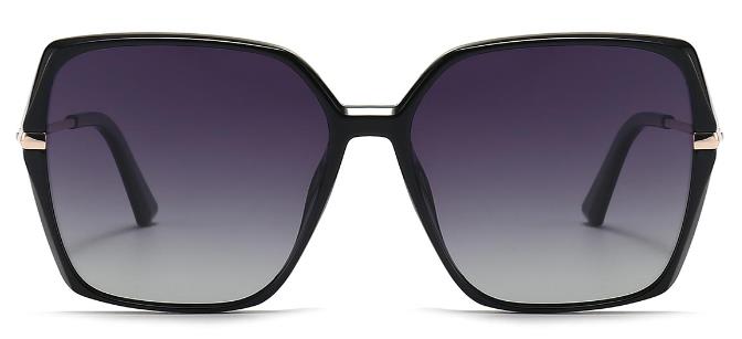 Lany: Square Black/Gradual-Grey Sunglasses