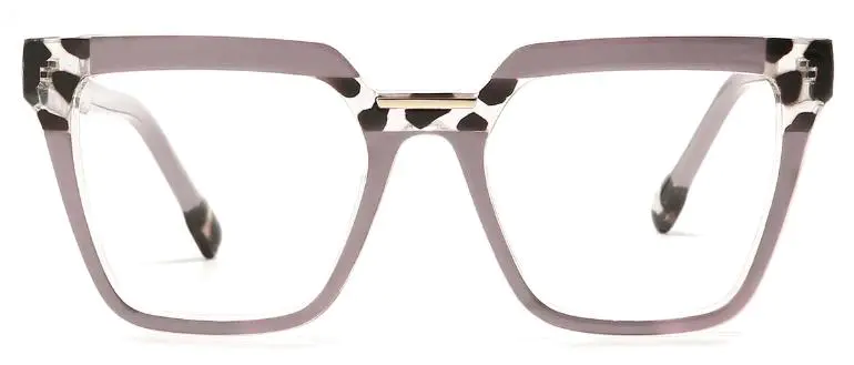 Square Purple Glasses for Men and Women