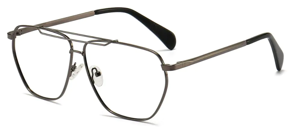 Isode: Aviator Black Eyeglasses