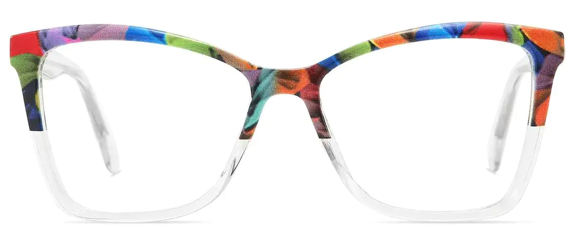 Lyla: Square Transparent Glasses