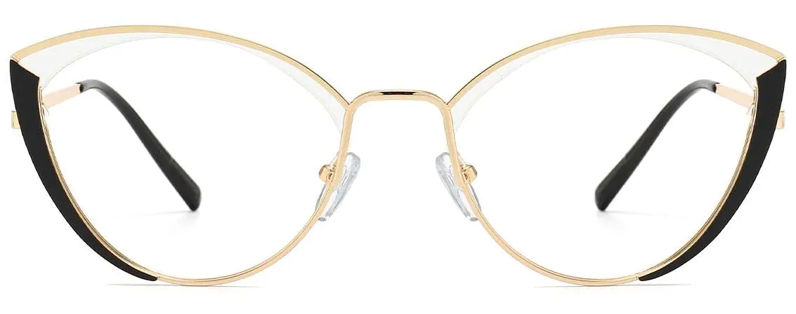Aitana: Cat-eye Black Glasses