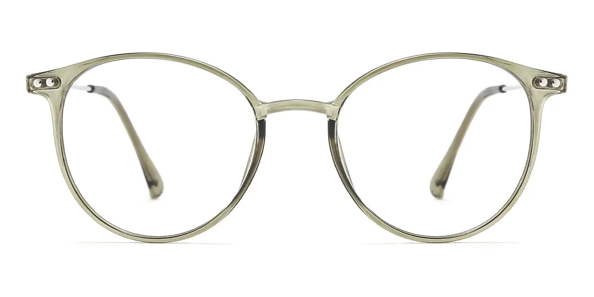 Oval Olive/Green Glasses for Men and Women