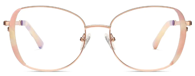 Mirja - oval pink glasses